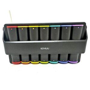 Koviuu 7- Day Weekly Pill Organizer Rainbow-Colored medicine Travel